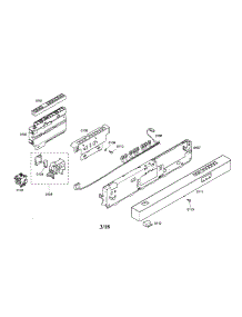 Console / Main Switch parts for Bosch Dishwasher SHY56A05UC/23 from AppliancePartsPros.com