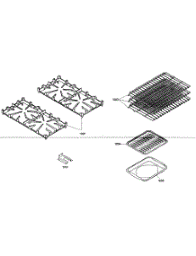 Racks parts for Thermador Gas Range PRG364EDH01 from AppliancePartsPros.com