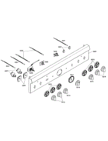 Control Panel parts for Thermador Gas Range PRG364EDH01 from AppliancePartsPros.com