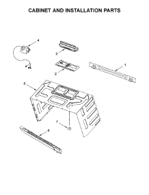 Cabinet And Installation Parts parts for Maytag Microwave/Hood Combo MMV5220FZ4 from AppliancePartsPros.com