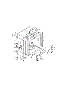 Inner Liner parts for Bosch Dishwasher SMU4092UC/14 from AppliancePartsPros.com