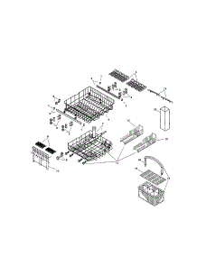 Racks parts for Bosch Dishwasher SMU4092UC/14 from AppliancePartsPros.com