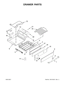Drawer Parts parts for Jenn-Air Gas Range JGS1450FP0 from AppliancePartsPros.com