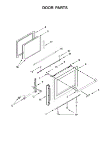 Door Parts parts for Kitchenaid Range KSDB900ESS2 from AppliancePartsPros.com