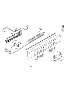 Controller / Facia Panel parts for Bosch Dishwasher SHE3ARL5UC/12 from AppliancePartsPros.com