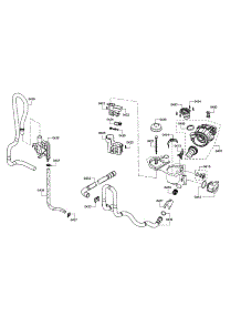Heat & Drain Pumps / Water Inlet parts for Bosch Dishwasher SHE3ARL5UC/12 from AppliancePartsPros.com
