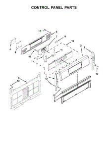 Control Panel Parts parts for Kitchenaid Gas Range KGRS303BSS1 from AppliancePartsPros.com