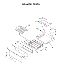 Drawer Parts parts for Jenn-Air Electric Range JES1450CFB0 from AppliancePartsPros.com