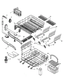 Racks parts for Bosch Dishwasher SHU6805UC/06 from AppliancePartsPros.com