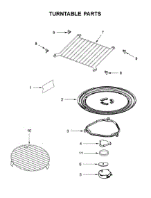 Turntable Parts parts for Maytag Microwave/Hood Combo MMV6190FW1 from AppliancePartsPros.com