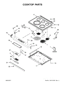 Cooktop Parts parts for Jenn-Air Electric Range JES1450CFB0 from AppliancePartsPros.com