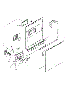 Door Assy parts for Bosch Dishwasher SHU6805UC/06 from AppliancePartsPros.com