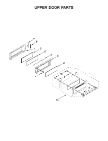 Upper Door Parts parts for Kitchenaid Gas Range KFGD500EBS00 from AppliancePartsPros.com