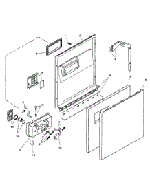 Door Assy parts for Bosch Dishwasher SHU6806UC/06 from AppliancePartsPros.com