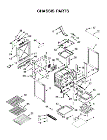 Chassis Parts parts for Jenn-Air Range JDS1750FS0 from AppliancePartsPros.com