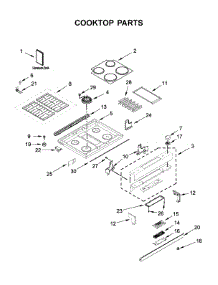 Cooktop Parts parts for Jenn-Air Range JDS1750FS0 from AppliancePartsPros.com