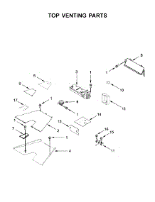 Top Venting Parts parts for Kitchenaid Range KDRS467VMB00 from AppliancePartsPros.com