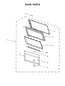 Door Parts parts for Maytag Microwave/Hood Combo MMV5220FB2 from AppliancePartsPros.com