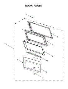 Door Parts parts for Maytag Microwave/Hood Combo MMV5220FZ5 from AppliancePartsPros.com
