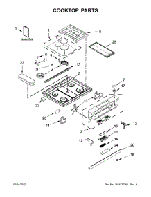 Cooktop Parts parts for Jenn-Air Range JDS1450CFS0 from AppliancePartsPros.com