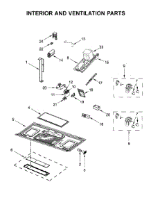 Interior And Ventilation Parts parts for Maytag Microwave/Hood Combo MMV5220FZ5 from AppliancePartsPros.com