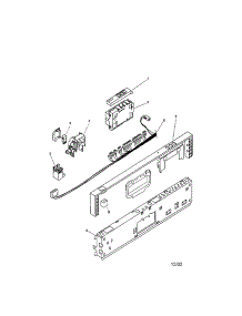 Fascia Panel parts for Bosch Dishwasher SHU8802UC/12 / FD 8105 from AppliancePartsPros.com