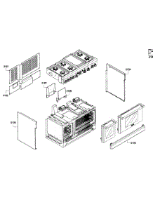 Cabinet Assy parts for Thermador Gas Range PRG486EDPG/01 from AppliancePartsPros.com