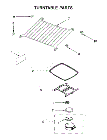 Turntable Parts parts for Maytag Microwave/Hood Combo MMV5220FZ5 from AppliancePartsPros.com