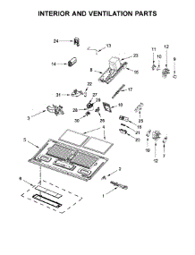 Interior And Ventilation Parts parts for Maytag Microwave/Hood Combo MMV6190DE3 from AppliancePartsPros.com