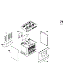 Cabinet Assy parts for Thermador Gas Range PRG366EPG/01 from AppliancePartsPros.com