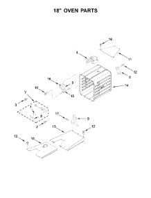 18" Oven Parts parts for Kitchenaid Range KDRS483VMW01 from AppliancePartsPros.com