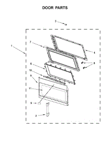Door Parts parts for Maytag Microwave/Hood Combo YMMV6190FZ1 from AppliancePartsPros.com