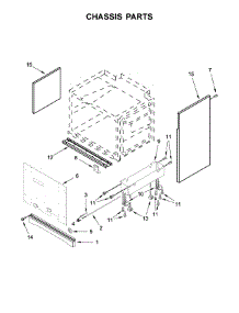 Chassis Parts parts for Kitchenaid Range KDRS467VBK01 from AppliancePartsPros.com