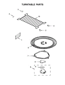 Turntable Parts parts for Maytag Microwave/Hood Combo YMMV4203WW4 from AppliancePartsPros.com
