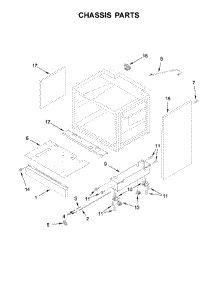 Chassis Parts parts for Jenn-Air Range JGRP536WP02 from AppliancePartsPros.com
