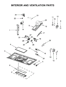 Interior And Ventilation Parts parts for Maytag Microwave/Hood Combo MMV4205DW4 from AppliancePartsPros.com