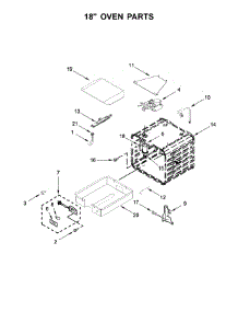 18" Oven Parts parts for Jenn-Air Range JGRP548WP02 from AppliancePartsPros.com