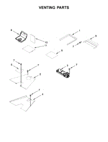 Venting Parts parts for Jenn-Air Range JGRP548WP02 from AppliancePartsPros.com