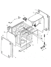 Tank Assy parts for Bosch Dishwasher SHU9922UC/12 from AppliancePartsPros.com