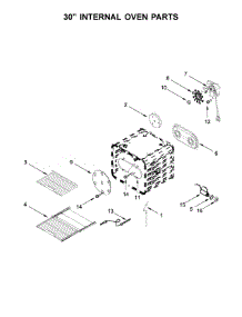 30" Internal Oven Parts parts for Jenn-Air Range JGRP548WP02 from AppliancePartsPros.com