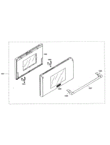 Door Assy parts for Thermador Gas Range PRL364EDG05 from AppliancePartsPros.com