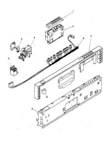 Fascia Panel parts for Bosch Dishwasher SHU9922UC/12 from AppliancePartsPros.com