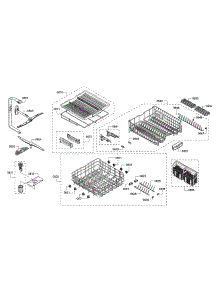 Spray Arms / Racks parts for Bosch Dishwasher SHV863WD3N/10 from AppliancePartsPros.com