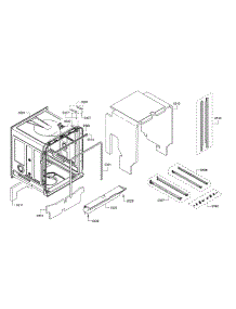 Tub parts for Bosch Dishwasher SHV863WD3N/10 from AppliancePartsPros.com