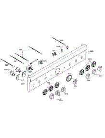 Control Panel parts for Thermador Gas Range PRL364EDH02 from AppliancePartsPros.com