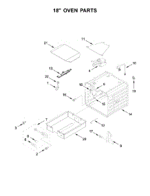 18" Oven Parts parts for Jenn-Air Range JLRP548WP01 from AppliancePartsPros.com