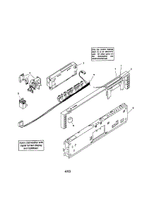 Fascia Panel parts for Bosch Dishwasher SHV99A03UC/14 from AppliancePartsPros.com