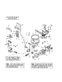 Component Assembly parts for Bosch Dishwasher SHV99A03UC/14 from AppliancePartsPros.com