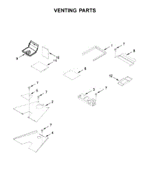 Venting Parts parts for Jenn-Air Range JLRP548WP01 from AppliancePartsPros.com