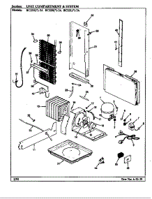 Unit Compartment & System (Rc22ha-3A / 9S01a) (Rc22hn-3A / 9S01a) (Rc22ka-3A / As11b) (Rc22kn-3A / As11b) parts for Magic Chef Refrigerator RC22HY-3A/9S01A from AppliancePartsPros.com
